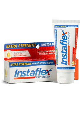 Package of Instaflex<sup>®</sup> Extra Strength Pain Relief Cream
